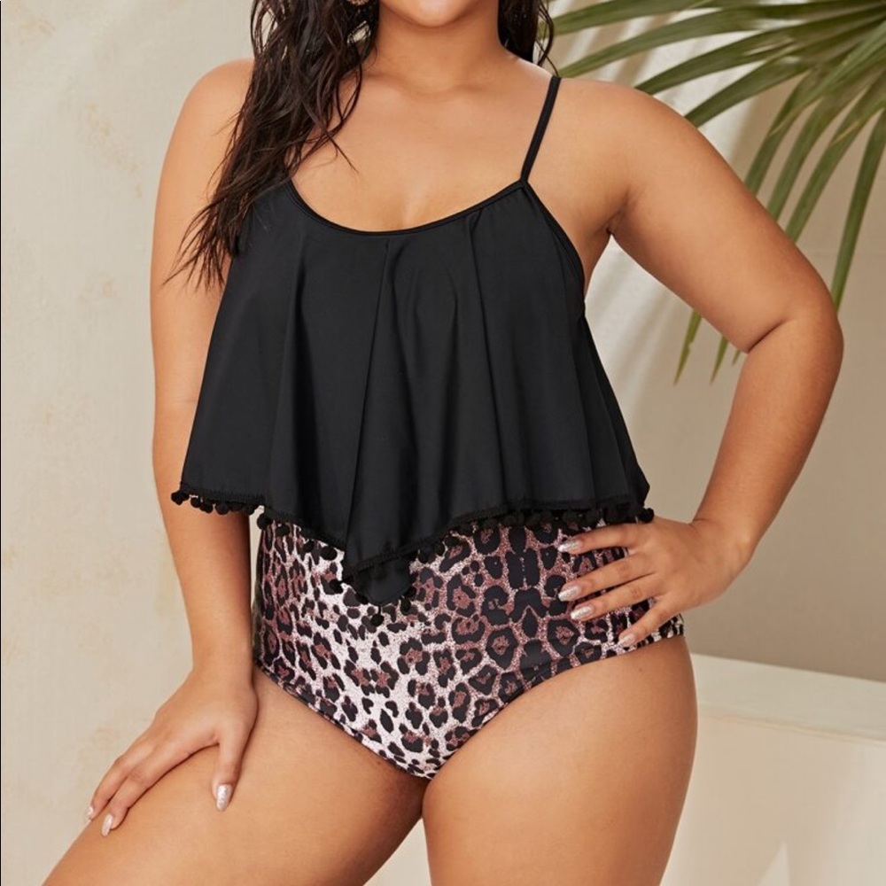Plus size one piece swimsuit